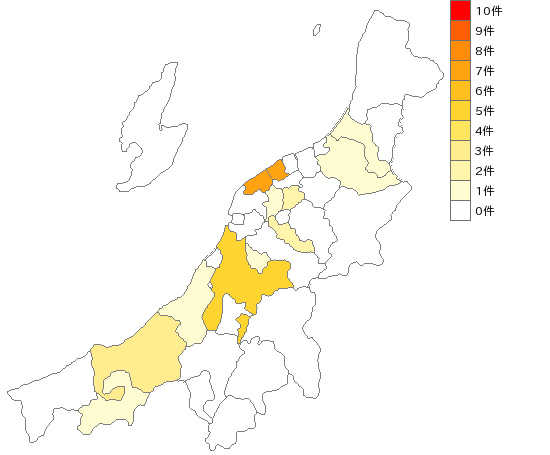 新潟県の壁紙製造業界マップ