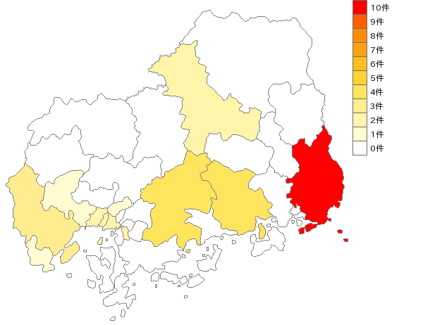 広島県の壁紙製造業界マップ