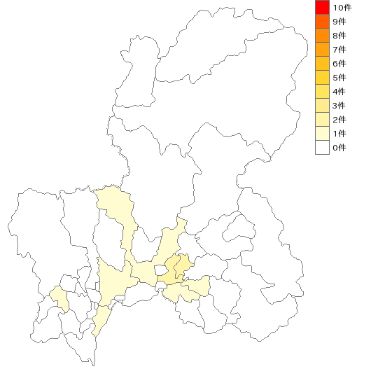 岐阜県のガラス繊維業界マップ