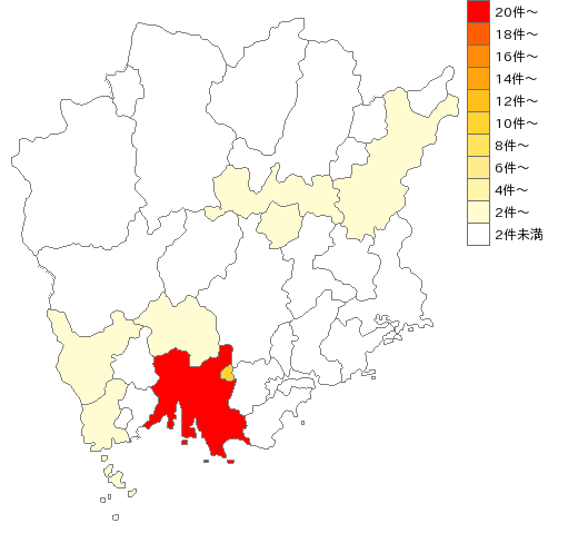 岡山県のじゅうたん業界マップ