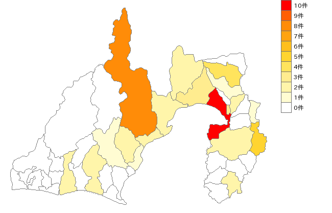 静岡県のタオル業界マップ