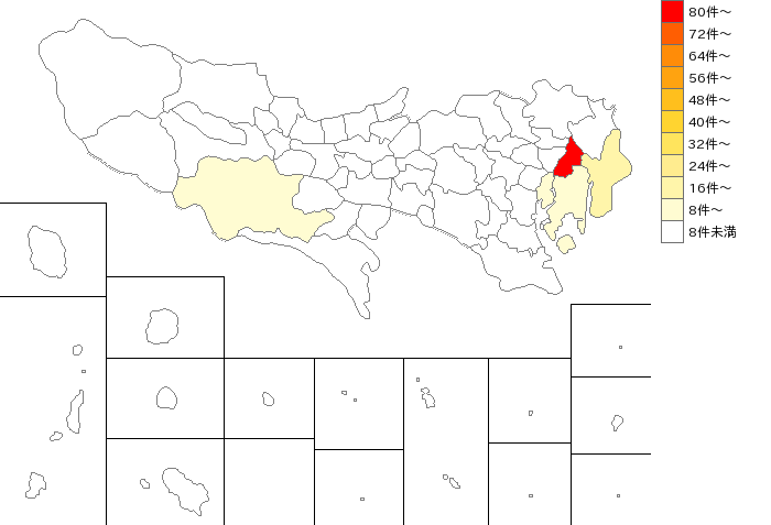 東京都のニット生地製造業界マップ
