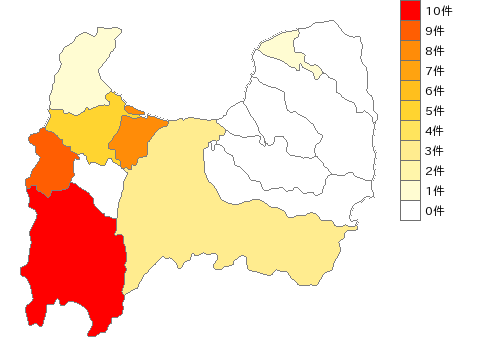 富山県のニット生地製造業界マップ