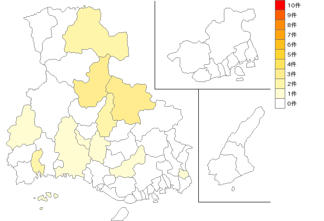 兵庫県のニット生地製造業界マップ