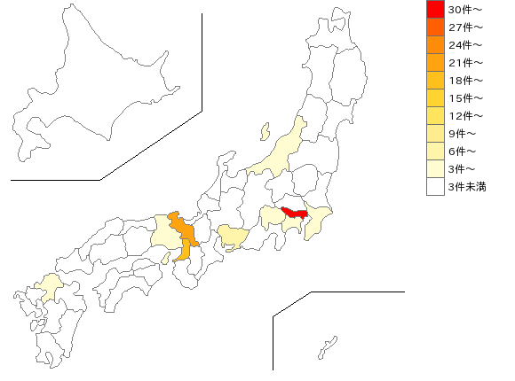 全国のネクタイ製造業界マップ