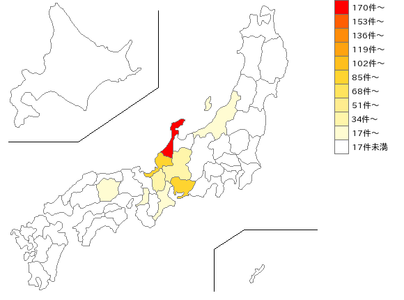 全国のねん糸製造業界マップ
