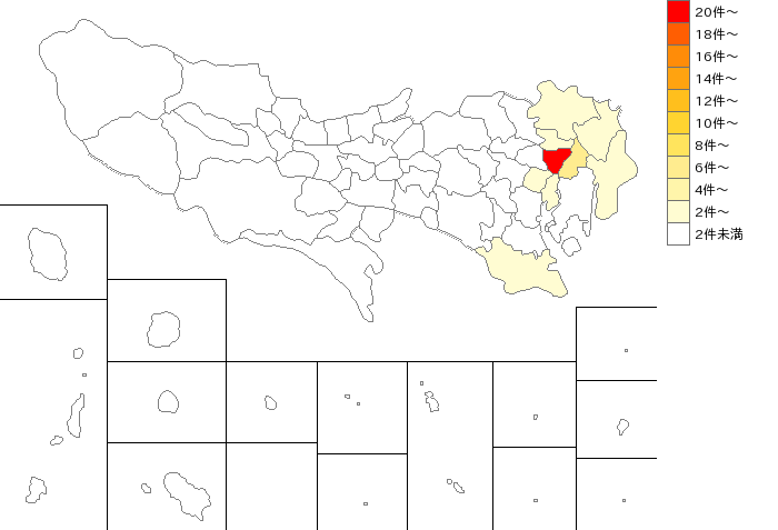 東京都のひも類業界マップ