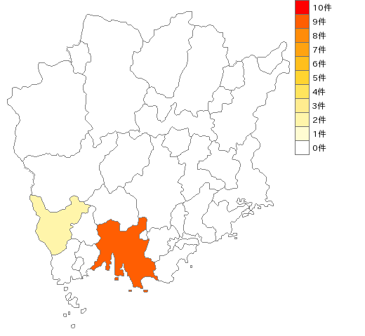 岡山県のひも類業界マップ