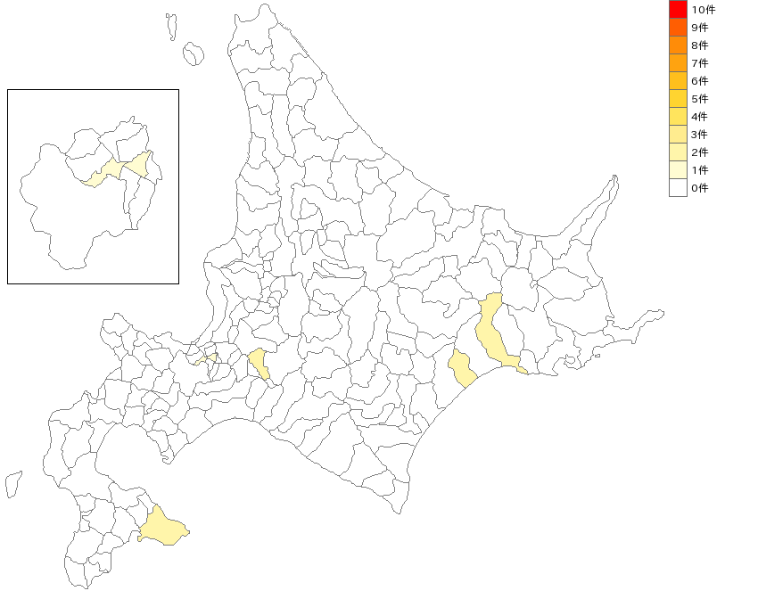 北海道のレインコート業界マップ