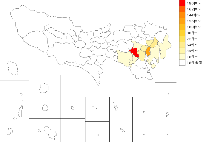 東京都の衣類製造・販売業界マップ