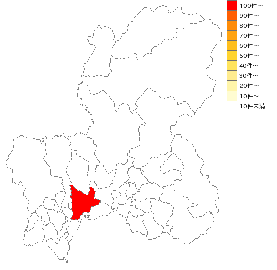 岐阜県の衣類製造・販売業界マップ