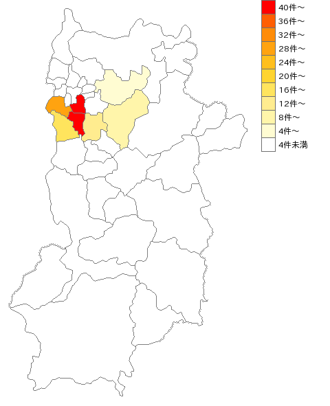 奈良県の靴下製造業界マップ