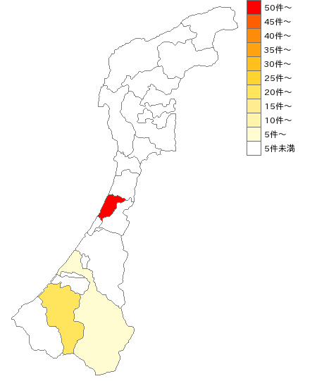 石川県の細幅織物業界マップ