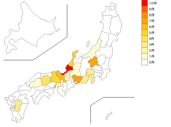 全国の織物整経業界マップ
