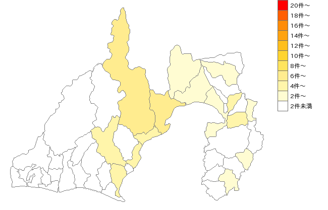 静岡県の洗張・染物業界マップ