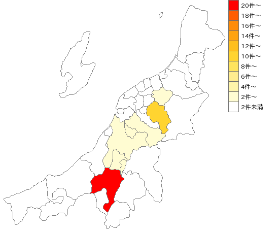 新潟県の染色整理業界マップ