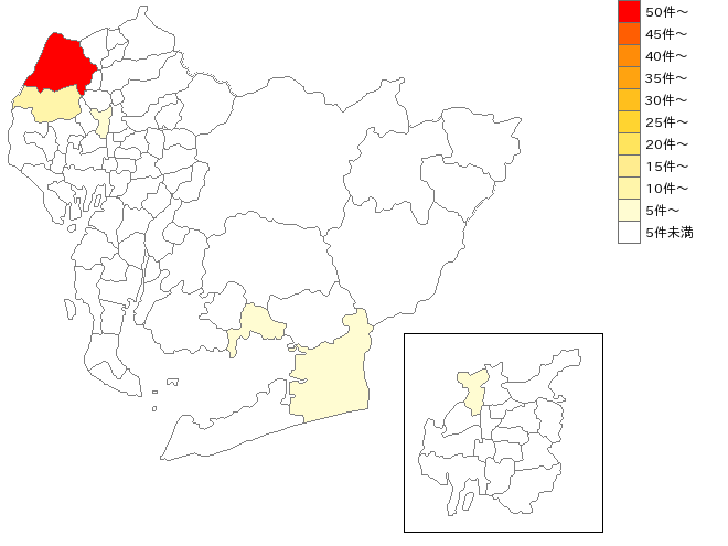 愛知県の染色整理業界マップ