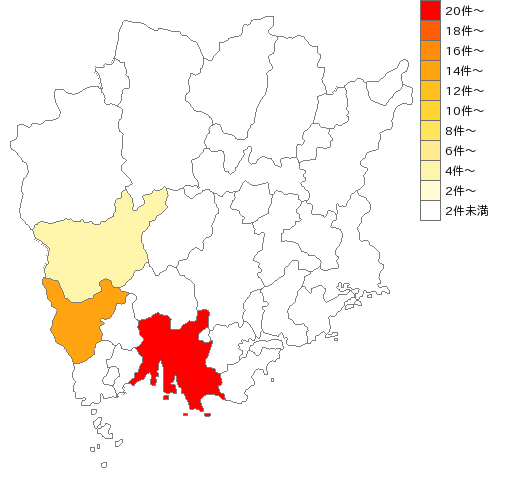 岡山県の染色整理業界マップ