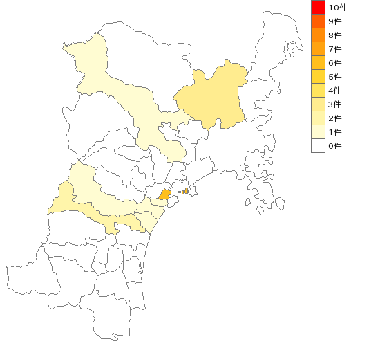 宮城県の繊維原料製造・販売業界マップ