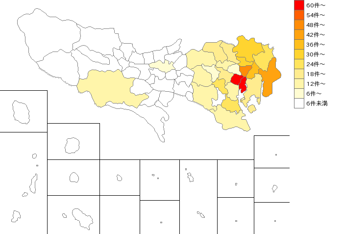 東京都の繊維製品製造業界マップ