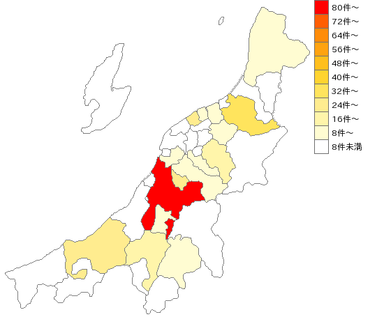 新潟県の繊維製品製造業界マップ