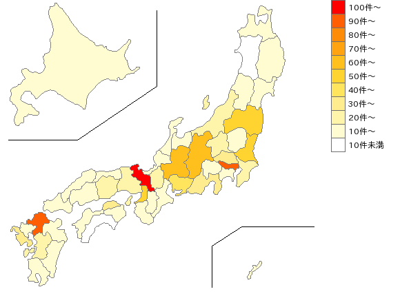 全国のうちわ・扇子・ちょうちん業界マップ