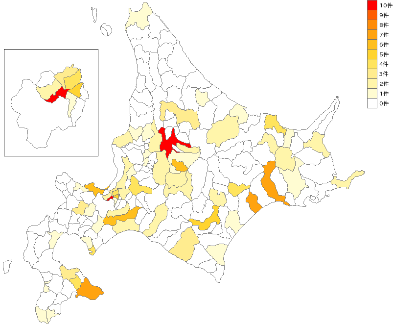 北海道のたばこ業界マップ