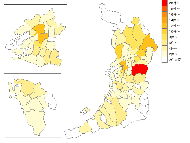 大阪府のたばこ業界マップ