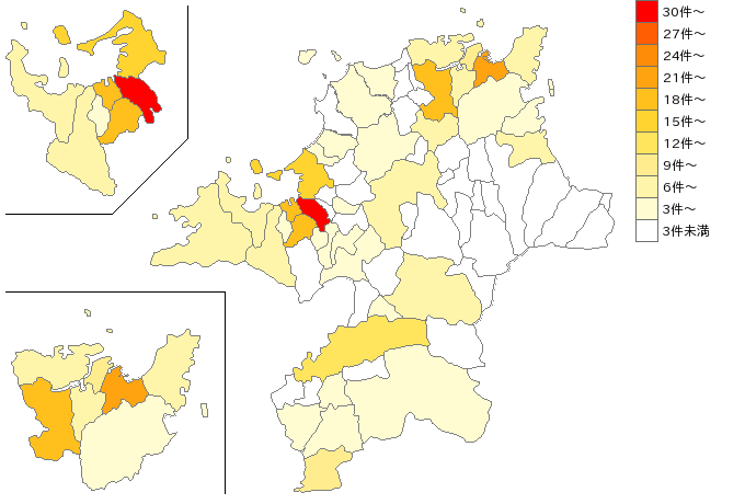 福岡県のたばこ業界マップ