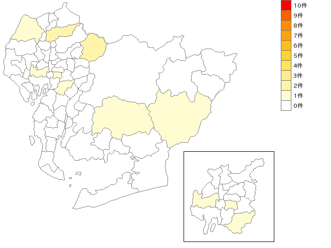 愛知県の桶・樽業界マップ