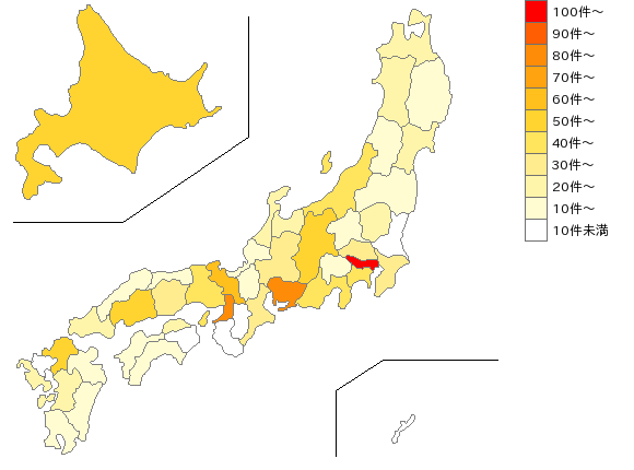 全国の額縁業界マップ