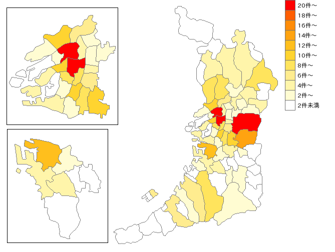 大阪府の事務用品製造業界マップ