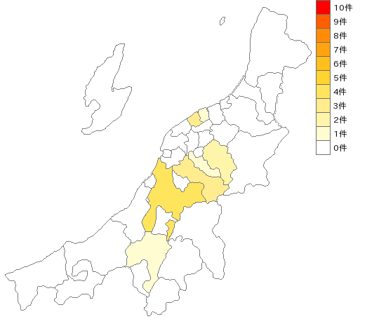 新潟県のボタン製造業界マップ