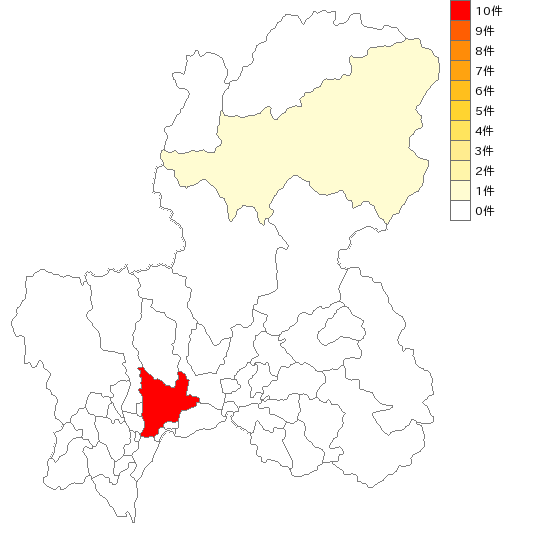 岐阜県のボタン製造業界マップ