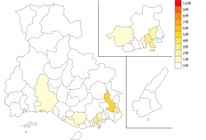 兵庫県のボタン製造業界マップ