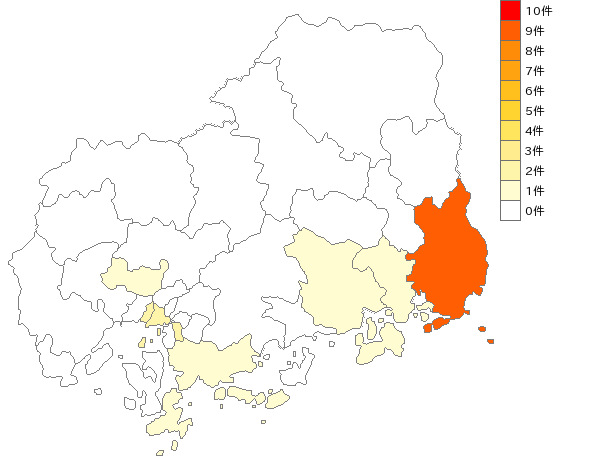 広島県のわら工品製造業界マップ