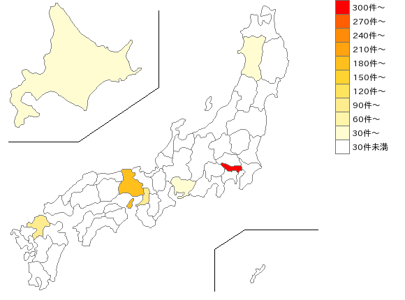 全国の靴・履物製造・販売業界マップ