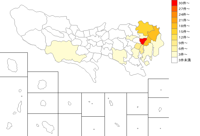 東京都の娯楽用具・がん具製造業界マップ