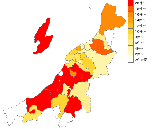 新潟県の造花・装飾用羽毛製造業界マップ