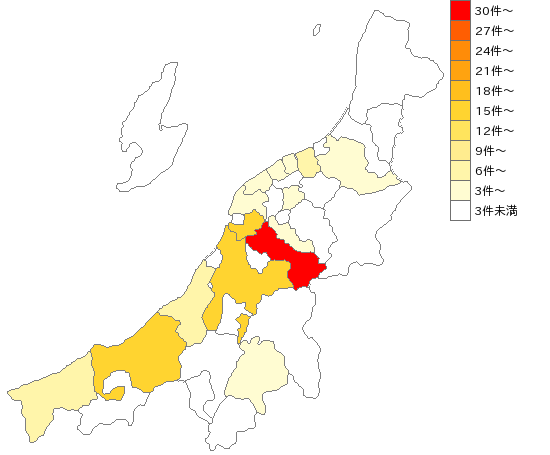 新潟県の鉄スクラップ加工処理業界マップ
