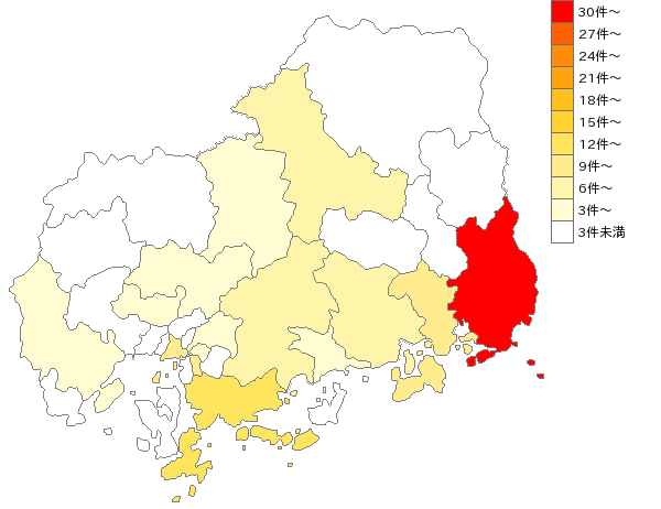 広島県の鉄スクラップ加工処理業界マップ
