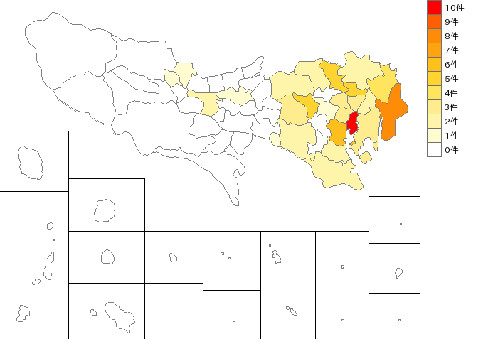 東京都の事務用機器製造業界マップ