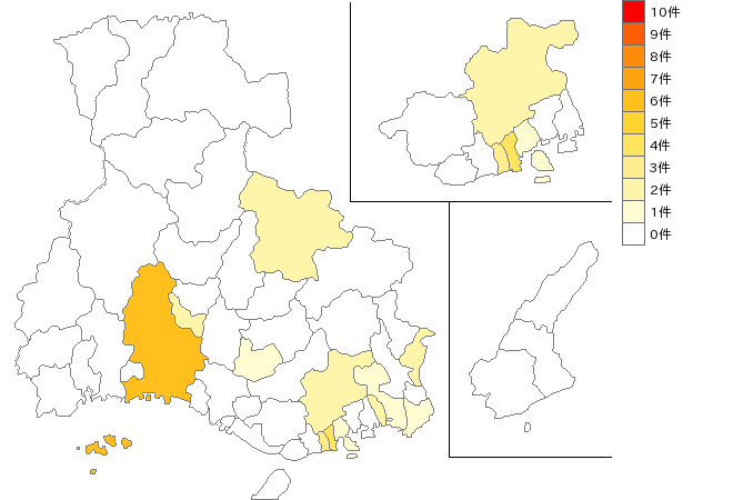 兵庫県の電球製造業界マップ