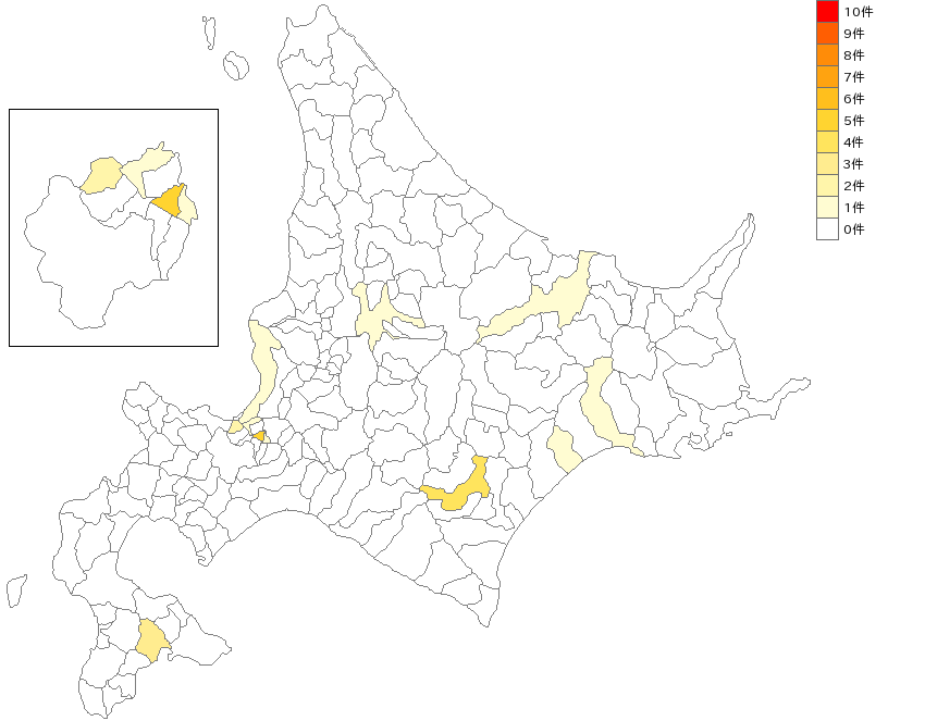 北海道のサービス用機器製造業界マップ