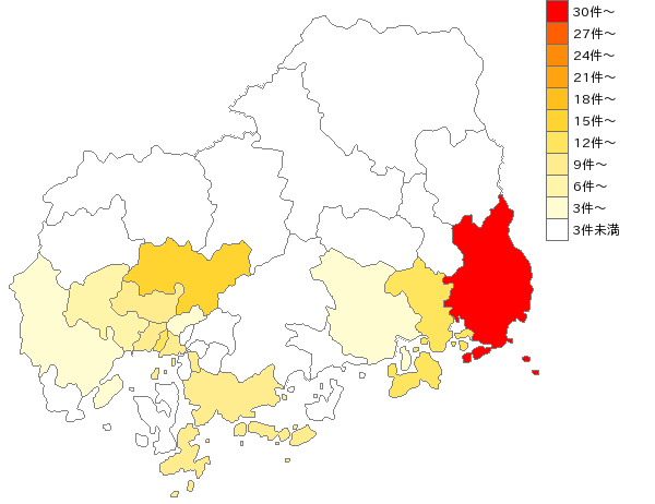 広島県のボイラー製造業界マップ