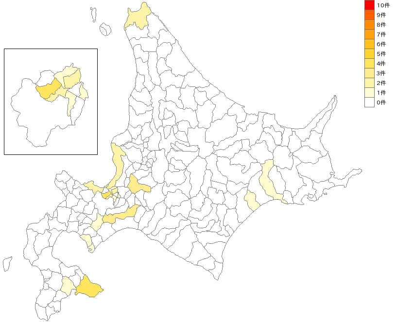 北海道の温風・温水暖房装置業界マップ