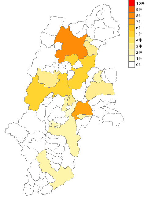 長野県の温風・温水暖房装置業界マップ