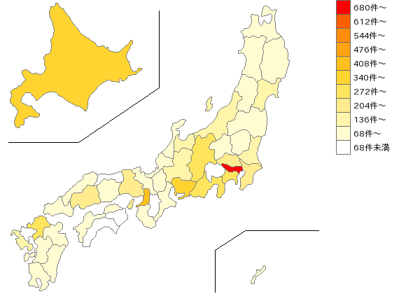 全国の消火器具・消火装置業界マップ