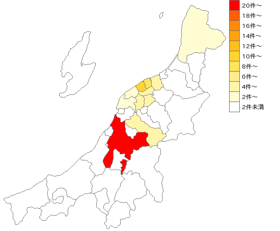 新潟県の食品機器業界マップ