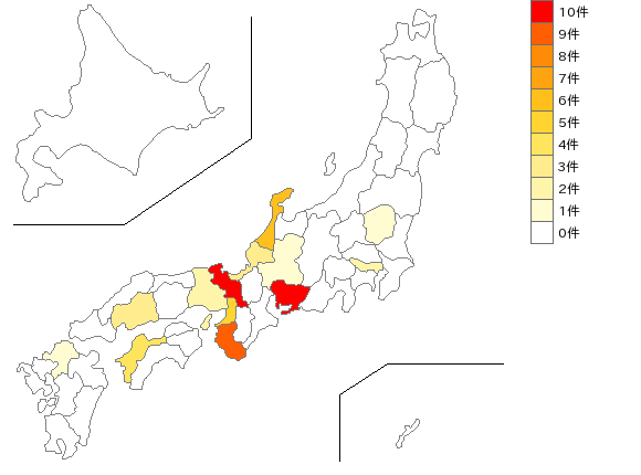全国の染色用機械業界マップ